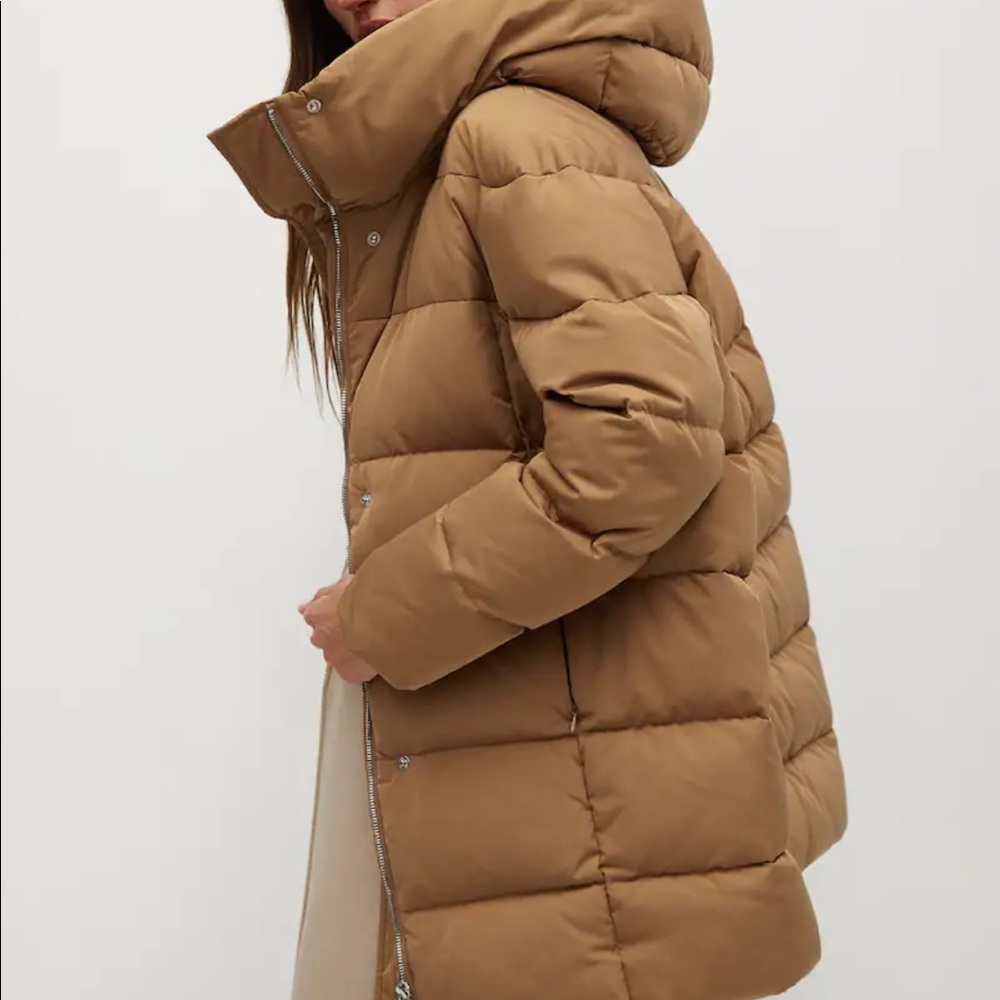 Anorak Tokyo down hooded coat from MANGO
